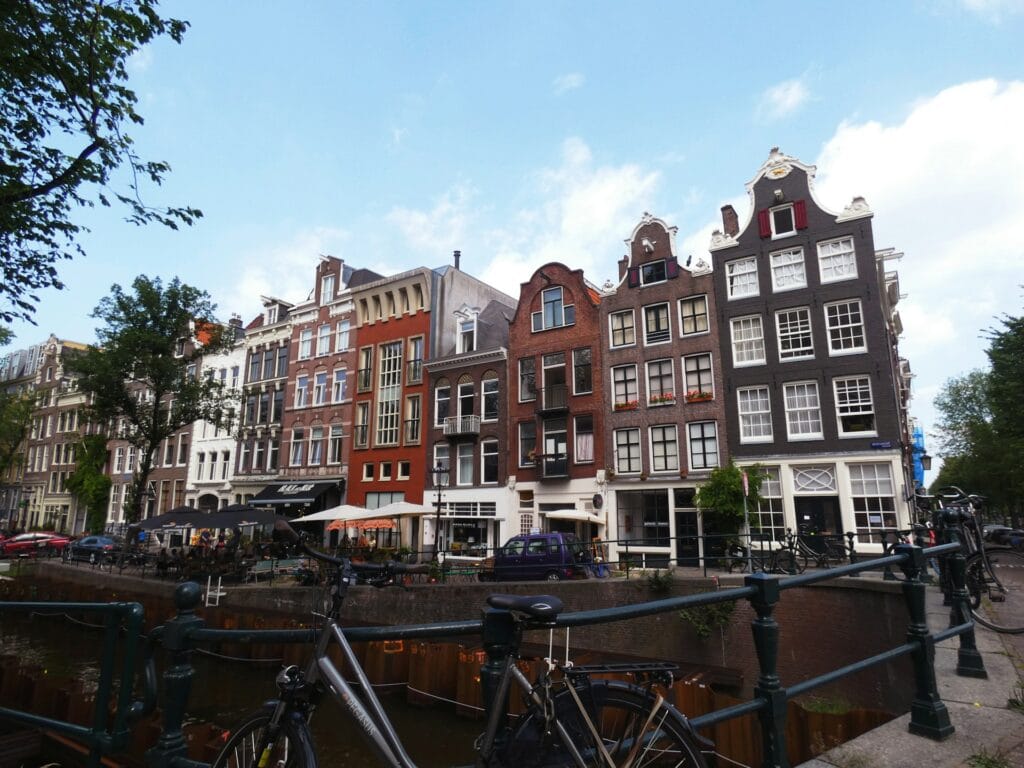 Anne Frank House exterior in Amsterdam, illustrating limited wheelchair accessibility at this historic site